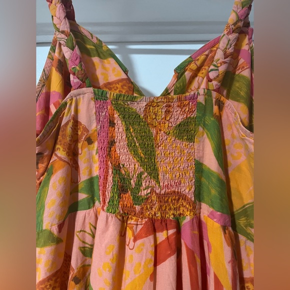 FARM Rio Vibrant Orange and Pink Maxi Dress - Picture 8 of 12